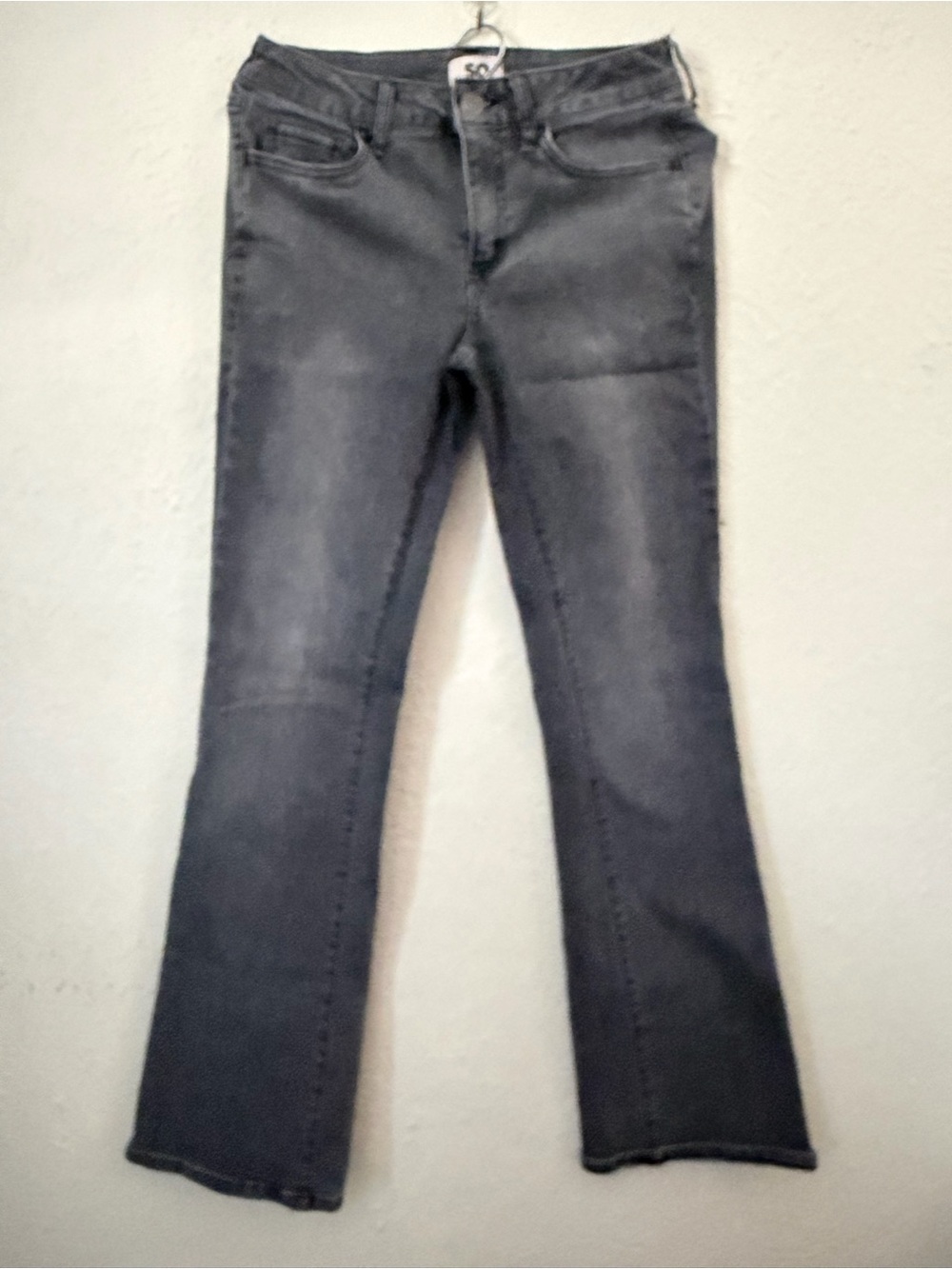 SO Women's Dark Gray Bootcut Jeans